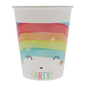 Ποτήρια Rainbow Party (8 τεμ)