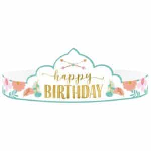 Τιάρες Boho Birthday Girl (8 τεμ)