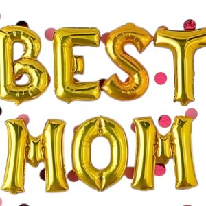 Χρυσά μπαλόνια BEST MOM (7 τεμ)
