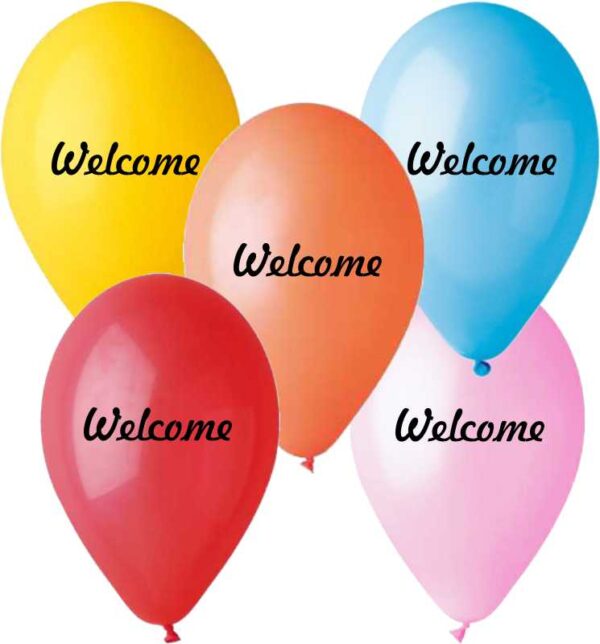 13" Μπαλόνι Welcome (25 τεμ)