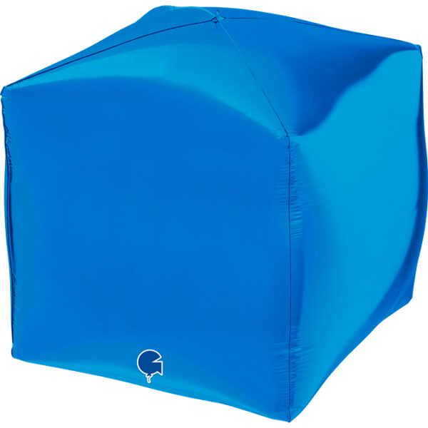 15" Μπαλόνι μπλε 4D κύβος