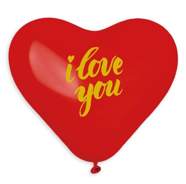 17" Μπαλόνι Καρδιά I Love You χρυσό