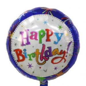 18" Μπαλόνι Happy Birthday Fireworks