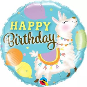 18" Μπαλόνι Happy Birthday Λάμα