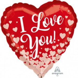 18" Μπαλόνι Καρδιά Rose Gold Hearts