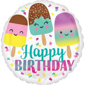 18" Μπαλόνι Παγωτάκια Happy Birthday