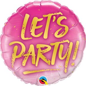 18" Μπαλόνι Φούξια Let's Party!
