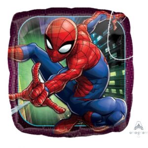 18" Τετράγωνο μπαλόνι Spiderman Animated