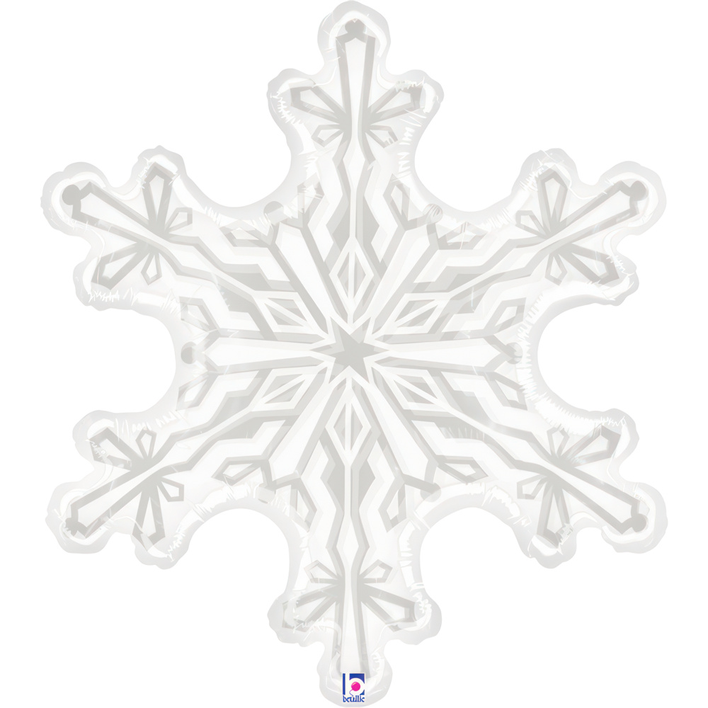 31″ Μπαλόνι Χιονονιφάδα Clear Film