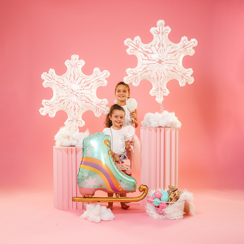 31″ Μπαλόνι Χιονονιφάδα Clear Film - Image 2