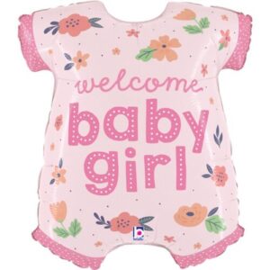 31" Μπαλόνι Φορμάκι Welcome Baby Girl