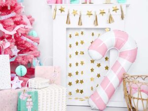 32" Μπαλόνι ροζ Candy Cane - Image 3