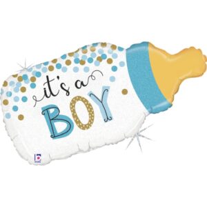 33" Μπαλόνι γέννησης It's a Boy Μπιμπερό με κομφετί