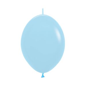 6″ Γαλάζιο μπαλόνι Link-O-Loons με ουρίτσα