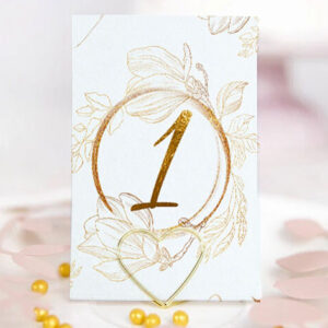 Αρίθμηση Τραπεζιών γάμου – Χρυσή Παιώνια (10 τεμ)