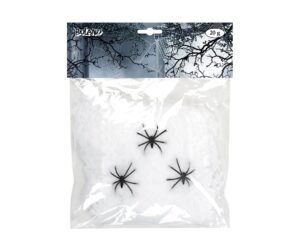 Άσπρος Διακοσμητικός Ιστός με 3 Αράχνες 20g - Image 3