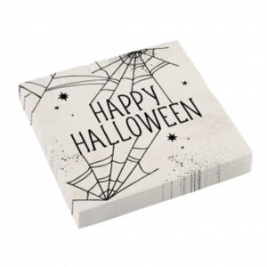 Χαρτοπετσέτες Happy Halloween αράχνες (16 τεμ)