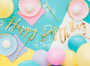 Χρυσή Γιρλάντα Happy Birthday 16.5x62cm - Image 3