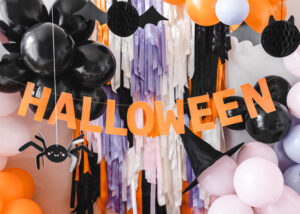 Διακοσμητική γιρλάντα Halloween πορτοκαλί 2,5m - Image 2