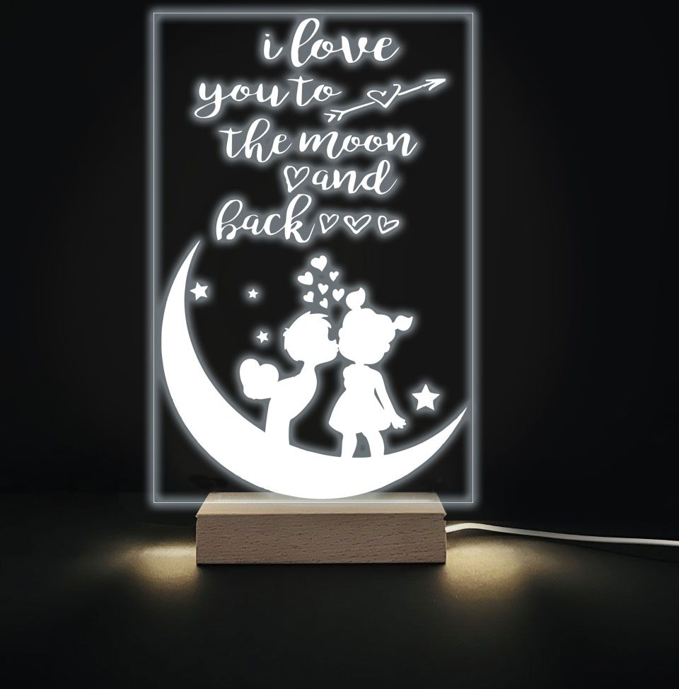 Φωτιστικό led & plexiglass - Τo the Moon and Back - Image 3