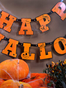 Γιρλάντα Happy Halloween πορτοκαλί 210cm - Image 3