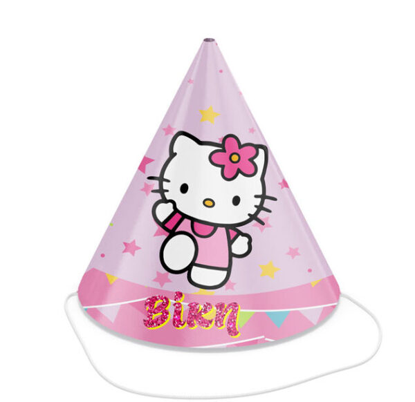 Καπελάκια πάρτυ Hello Kitty (4 τεμ)