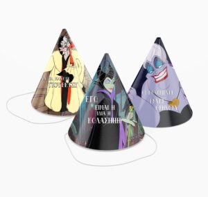 Καπελάκια πάρτυ Disney Villains (4 τεμ) - Image 3