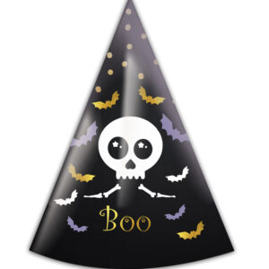 Καπελάκια πάρτυ Σκελετούλης Boo (4 τεμ)