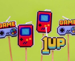 Κεράκια τούρτας Game On (5 τεμ) - Image 2