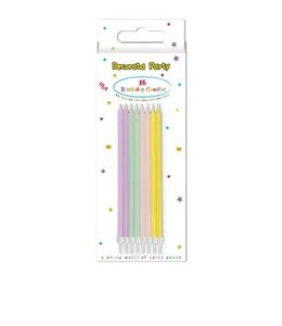 Κεράκια τούρτας Pastel Birthday (16 τεμ) - Image 2