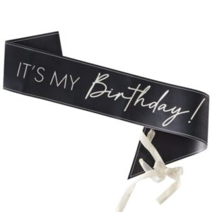 Κορδέλα It's my Birthday μαύρη - Image 3