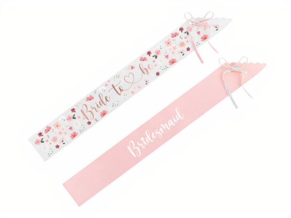 Κορδέλες μπάτσελορ Bride to be & Bridesmaid (6 τεμ)