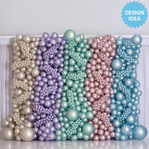 Κρεμ Pearl Silk Λάτεξ Μπαλόνι - Image 5