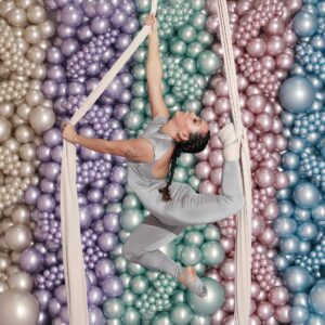 Κρεμ Pearl Silk Λάτεξ Μπαλόνι - Image 6