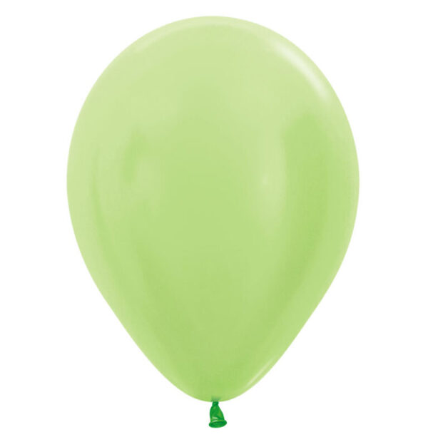 Λαχανί Lime περλέ λάτεξ Mπαλόνι