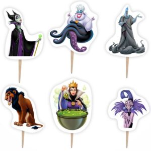 Οδοντογλυφίδες πάρτυ Disney Villains (6 τεμ)