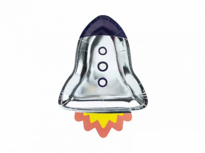 Πιάτα σχηματικός Πύραυλος (6 τεμ)