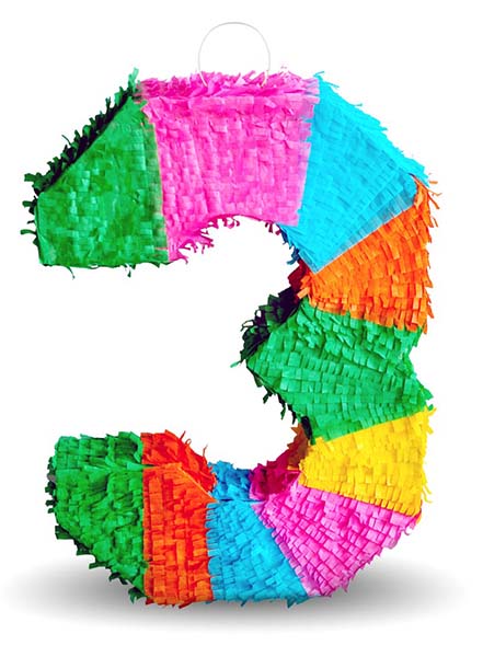 Πινιάτα για πάρτυ Αριθμός 3