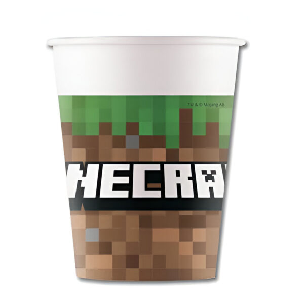 Ποτήρια πάρτυ Minecraft (8 τεμ)