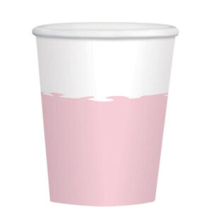 Ποτήρια πάρτυ Ροζ-Άσπρο waves (8 τεμ)