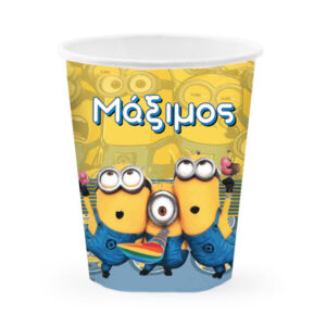 Ποτήρια με όνομα Minions (3 τεμ)