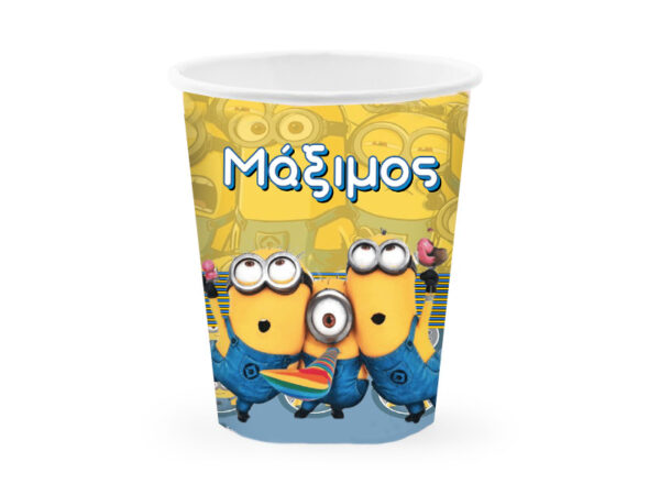 Ποτήρια με όνομα Minions (3 τεμ)