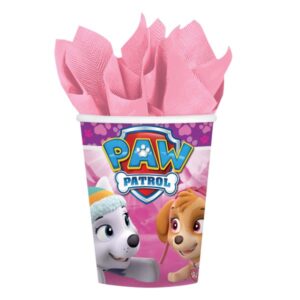 Ποτήρια Paw Patrol Skye & Everest (8 τεμ)