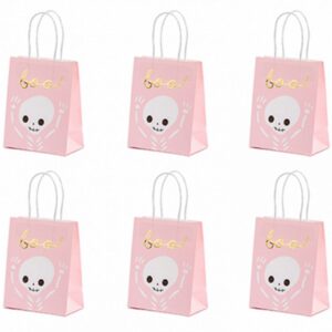 Ροζ Σακούλες δώρων BOO (6 τεμ)