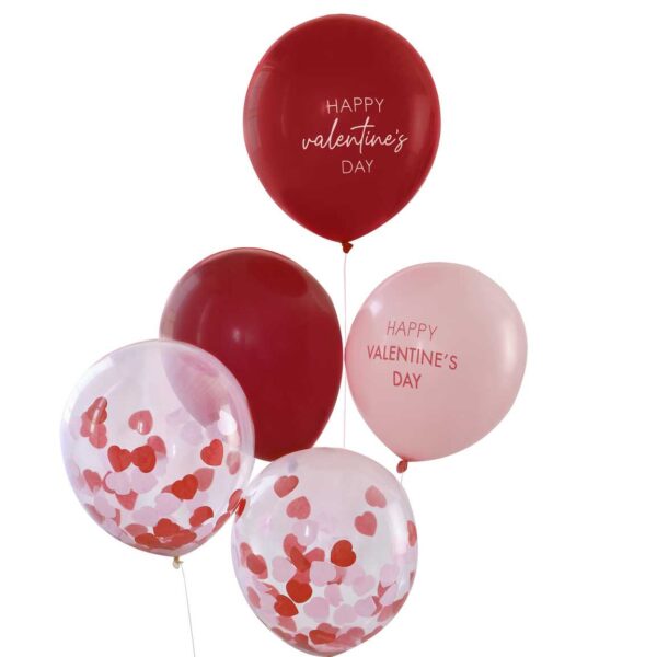 Σετ μπαλονιών "Happy Valentine's Day" (5 τεμ)