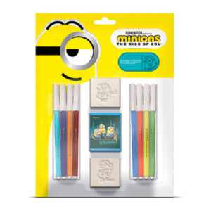 Σετ σφραγίδες και μαρκαδόροι Minions