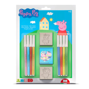 Σετ σφραγίδες και μαρκαδόροι Peppa Pig