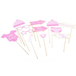 Στικάκια PhotoBooth Baby Shower Girl (11 τεμ)