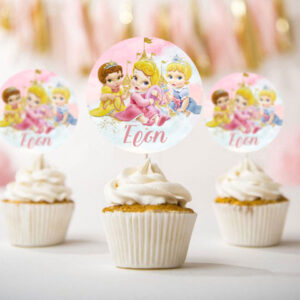 Topper Cupcake Baby Πριγκίπισσες (6 τεμ)