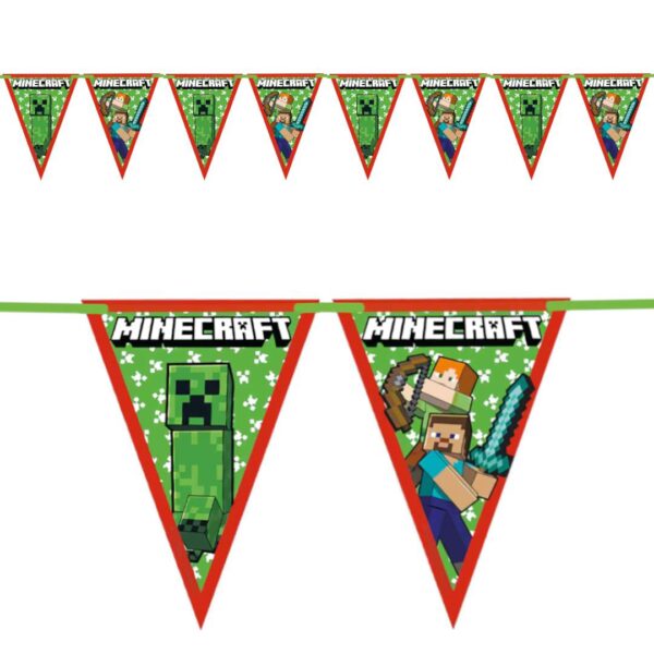 Τριγωνικά Σημαιάκια Minecraft 230 cm